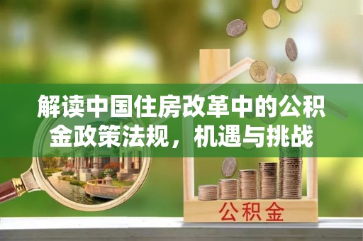 海宁解读中国住房改革中的公积金政策法规，机遇与挑战