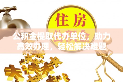 海宁公积金提取代办单位，助力高效办理，轻松解决难题