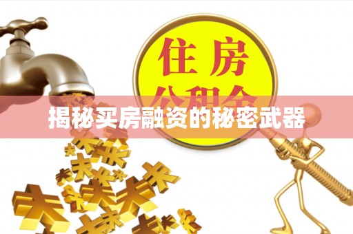 海宁揭秘买房融资的秘密武器