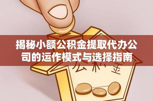 海宁揭秘小额公积金提取代办公司的运作模式与选择指南