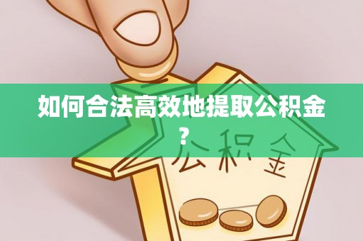 海宁如何合法高效地提取公积金？