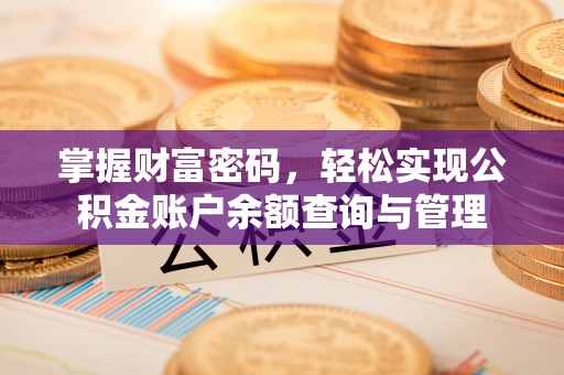 海宁掌握财富密码，轻松实现公积金账户余额查询与管理